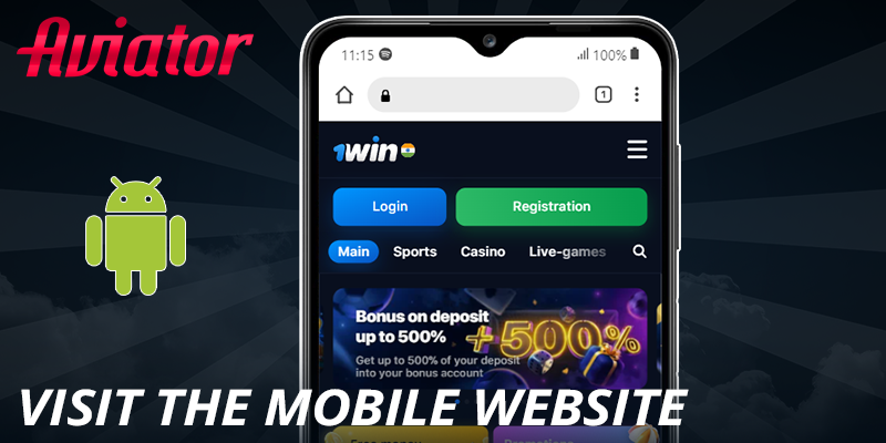 Visit gambling site from your mobile device